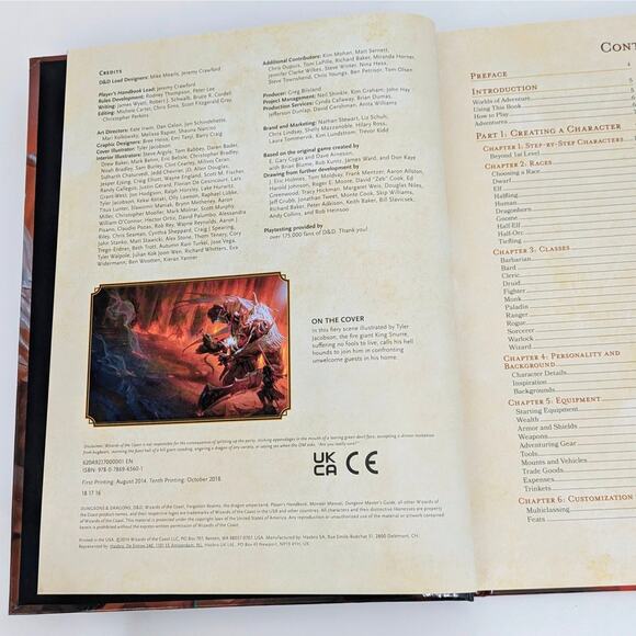 Dungeons & Dragons Player's Handbook 5th Ed D&D Roleplay Game Rules Playbook New - Picture 5 of 16